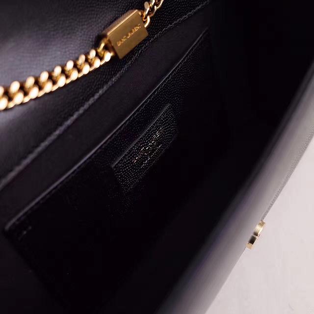 2017 ysl medium kate satchel original grained leather 364021 black