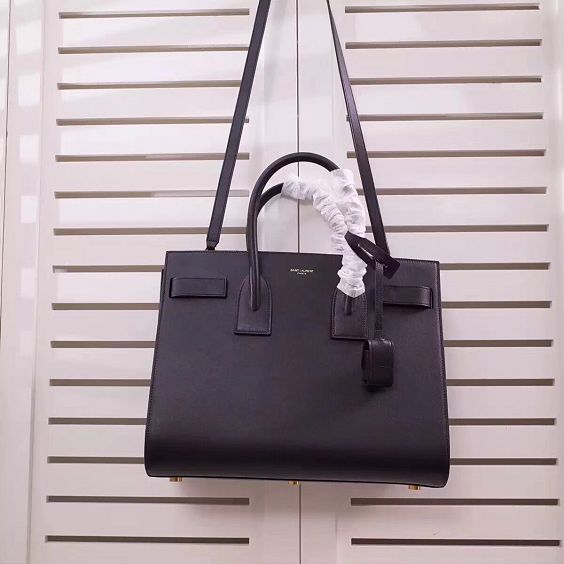 YSL original calfskin large sac de jour bag 324823 black