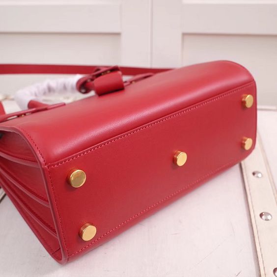 YSL original calfskin small sac de jour bag 340778 red