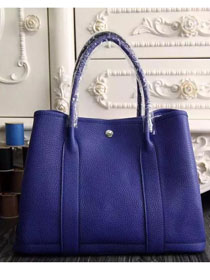 Hermes original togo leather garden party 36 bag G0360 electric blue