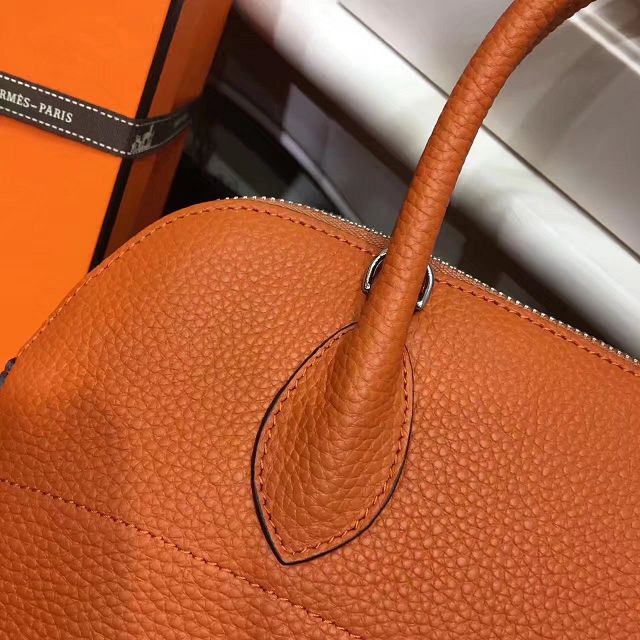 Hermes calfskin small bolide 27 bag B27 orange