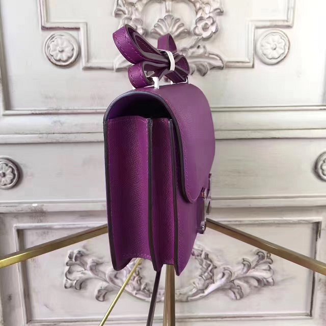 Hermes original epsom leather small constance bag C019 anemone