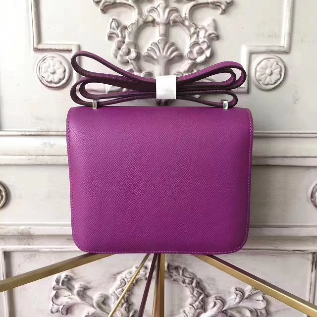 Hermes original epsom leather small constance bag C019 anemone