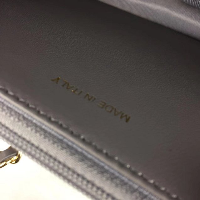 CC original lambskin leather woc chain bag 33814-2 gray