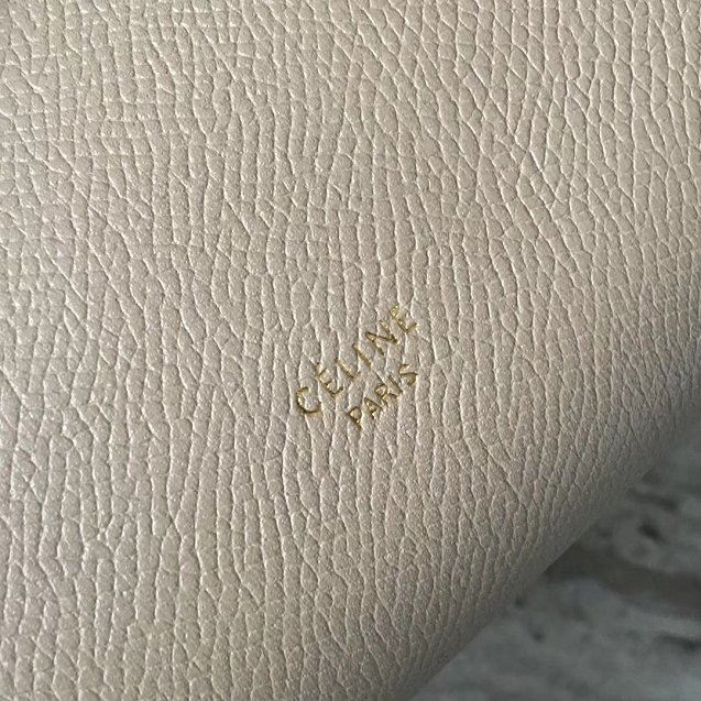 Celine original grained calfskin nano belt bag 189003 apricot