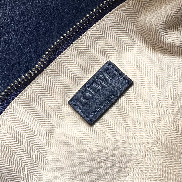 Loewe original calfskin medium puzzle bag A510P49 navy blue