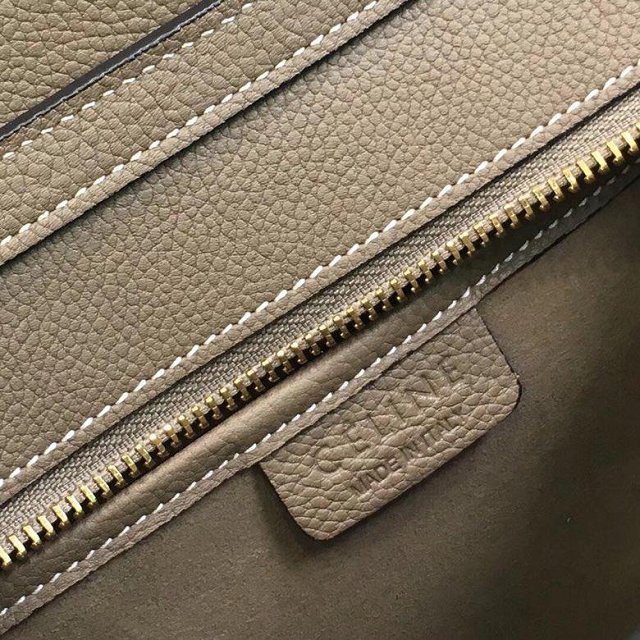 Celine original grained calfskin nano luggage bag 189243 grey