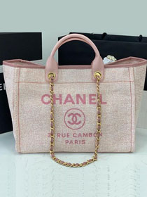 CC original canvas large shopping tote bag A66941 pink