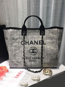 CC original canvas large shopping tote bag A66941 light grey