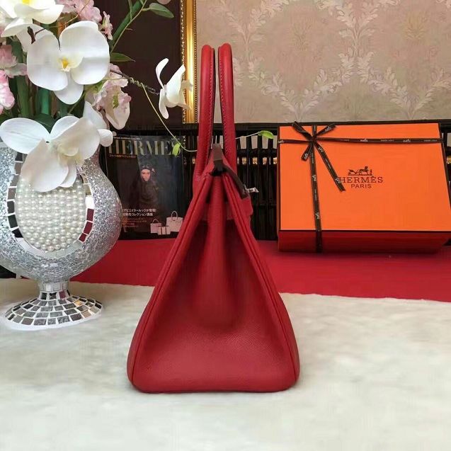 Hermes original epsom leather birkin 35 bag H35-3 red