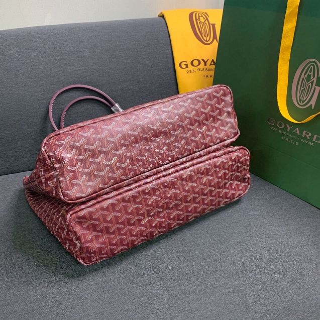 Goyard original canvas isabelle tote pm bag GY0025 wine red