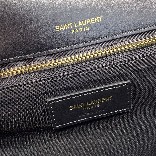 YSL original suede calfskin niki medium bag 498894 black