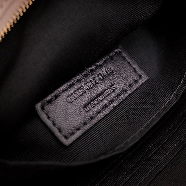 YSL original calfskin lou belt bag 534817 white