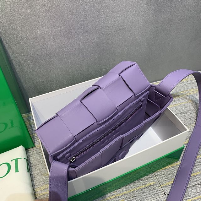 BV original lambskin cassette crossbody bag 578004 purple