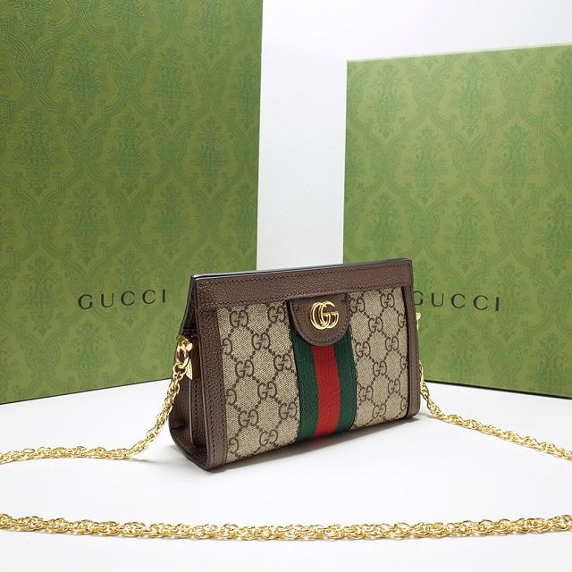 GG original canvas ophidia mini shoulder bag 602676 coffee