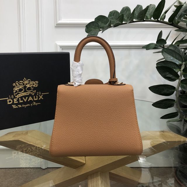 Delvaux original grained calfskin brillant mini bag AA0406 brown