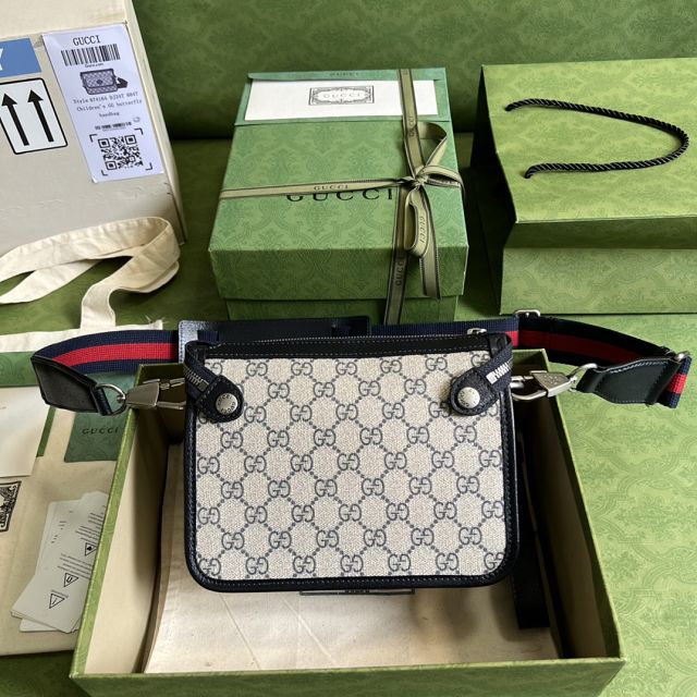 2022 CC original canvas messenger bag 674164 dark blue