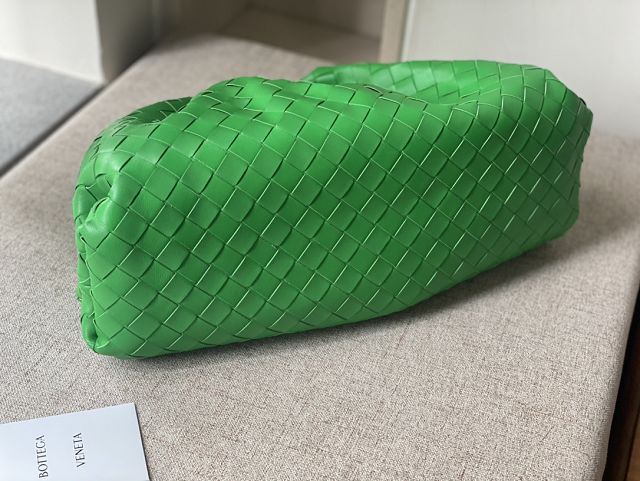 BV original lambskin large pouch 576175 parakeet