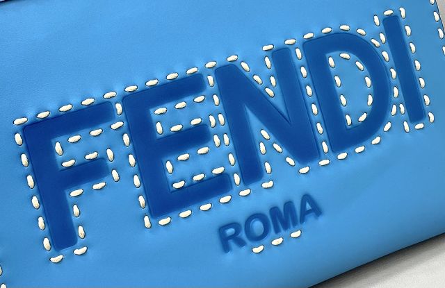 Fendi original calfskin medium sunshine shopper bag 8BH386 blue