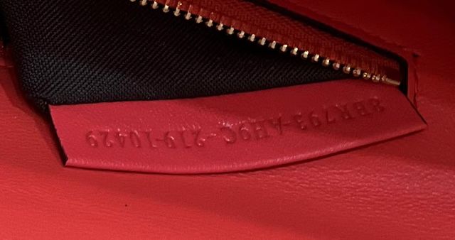 Fendi original lambskin chain baguette bag 8BR793 red