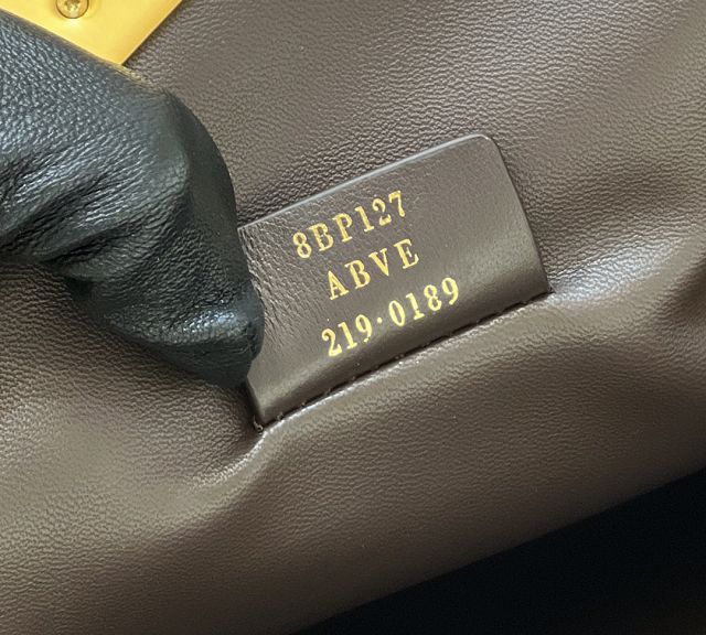 Fendi original fabric medium first bag 8BP127 dark coffee