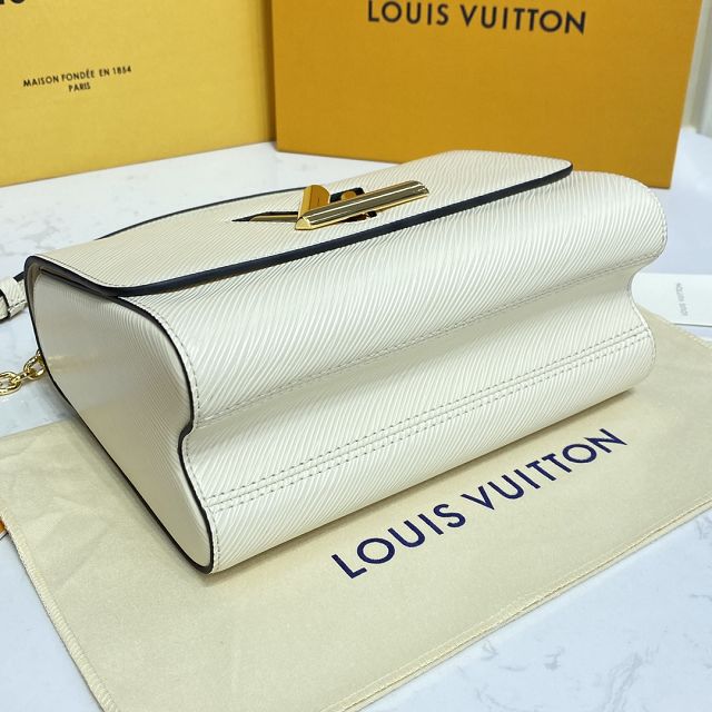 Louis vuitton original epi leather twist mm 59761 white