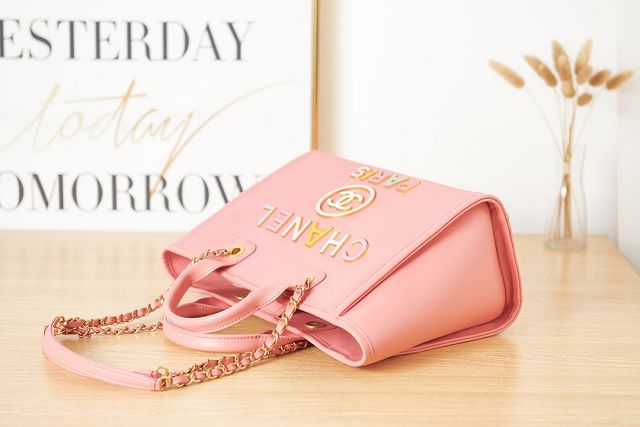 CC original calfskin small shopping bag AS3257 pink