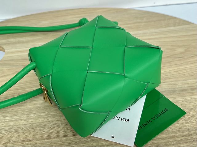 BV original lambskin mini cassette camera bag 701915 parakeet