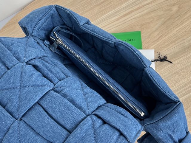 BV original denim padded tech cassette bag 628951 blue