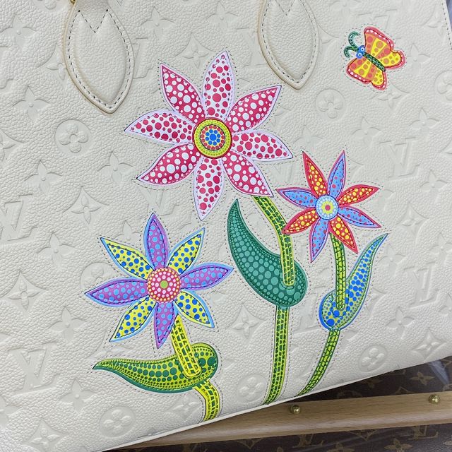 2023 Louis vuitton original calfskin onthego mm M46416 white