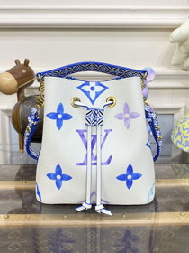 Louis vuitton original monogram canvas neonoe BB M22986 blue