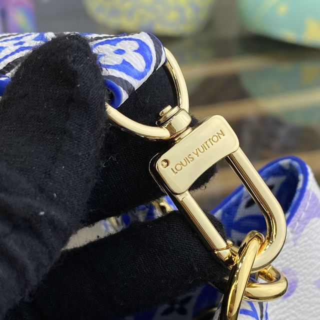 Louis vuitton original monogram canvas neonoe BB M22986 blue