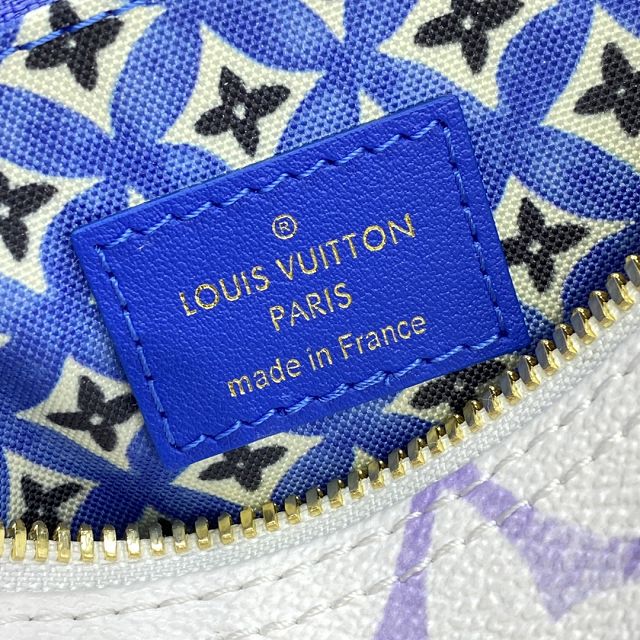 Louis vuitton original monogram canvas speedy 25 M23073 blue