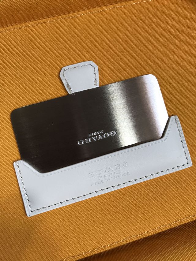 Goyard original canvas muse vanity case GY0052 white