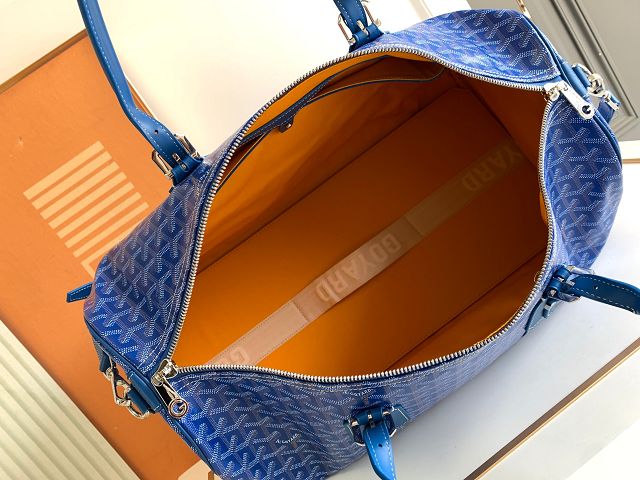 Goyard original canvas boston 50 bag GY0097 blue
