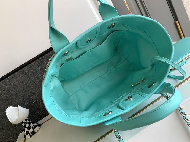 CC original calfskin small shopping bag AS3257 blue