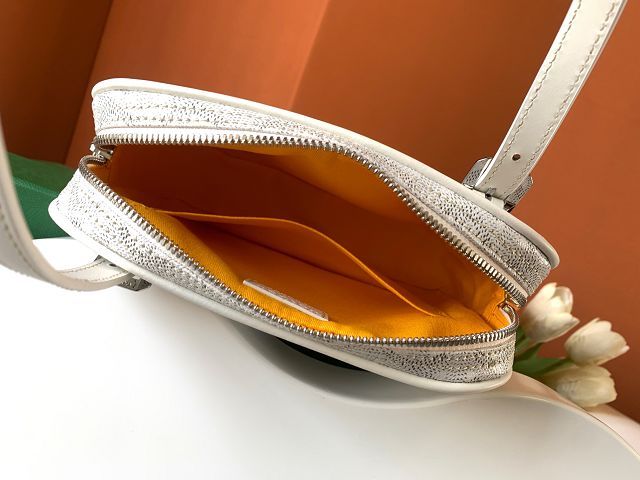Goyard original canvas small shoulder bag GY0101 white