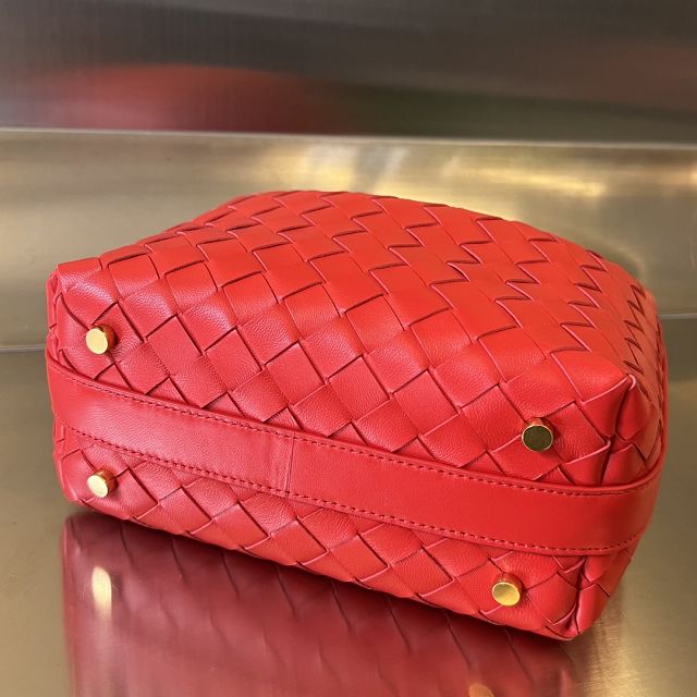 BV original lambskin mini wallace bag 754443 red