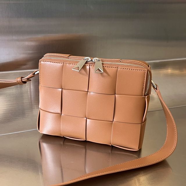 BV original calfskin cassette camera bag 730027 wood