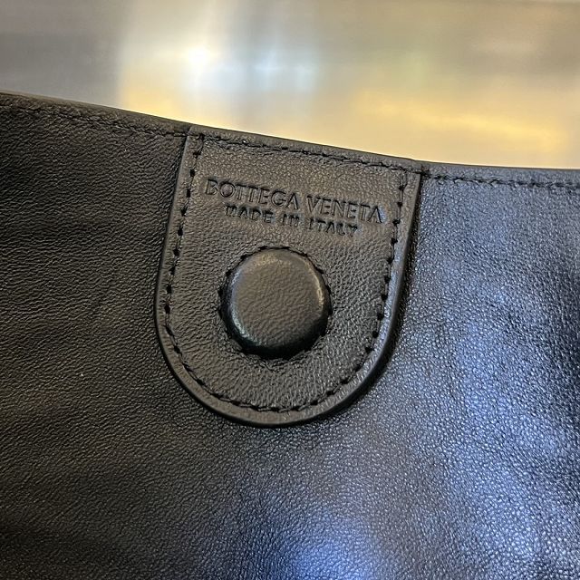 BV original calfskin sardine bag 754657 black