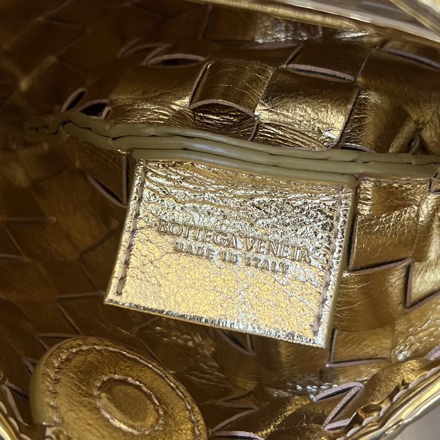 BV original patent calfskin mini sardine bag 744267 gold