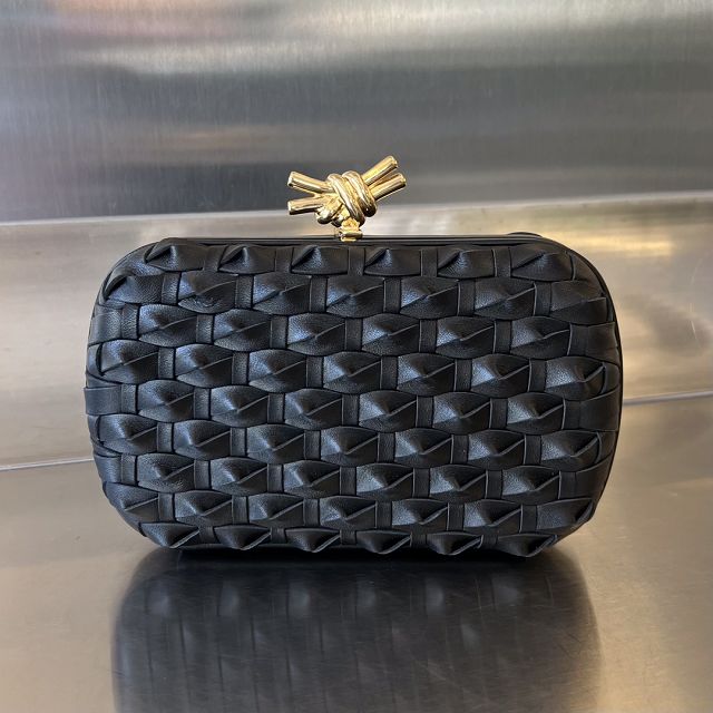 BV original calfskin knot pouch 717622 black