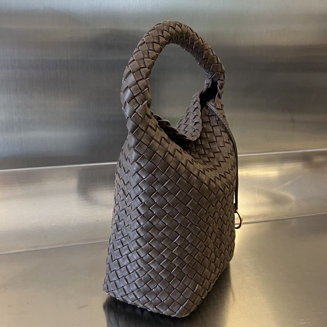 BV original lambskin small cabat bucket 753172 brown sugar