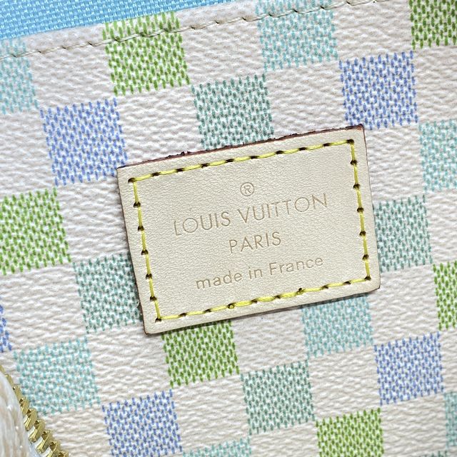Louis vuitton original damier canvas nano speedy 20 N40515 pistachio
