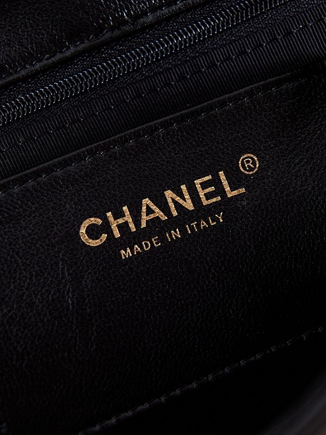 2024 CC original lambskin flap bag AS4840 black