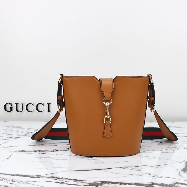 GG original calfskin mini bucket shoulder bag 782908 brown