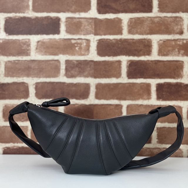 Lemaire original lambskin small croissant bag LL095 dark coffee