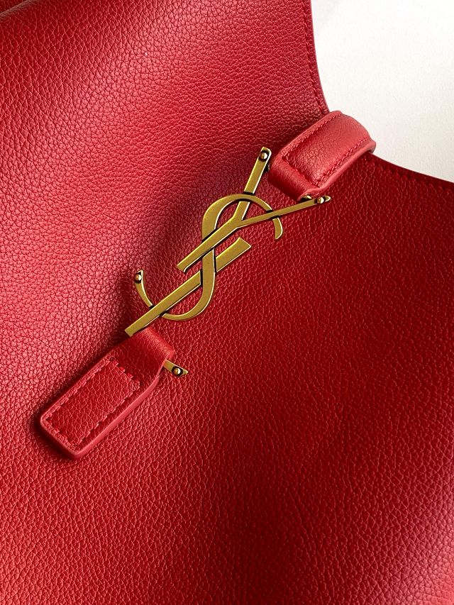 YSL original calfskin le 5A7 small tote bag 713938 red