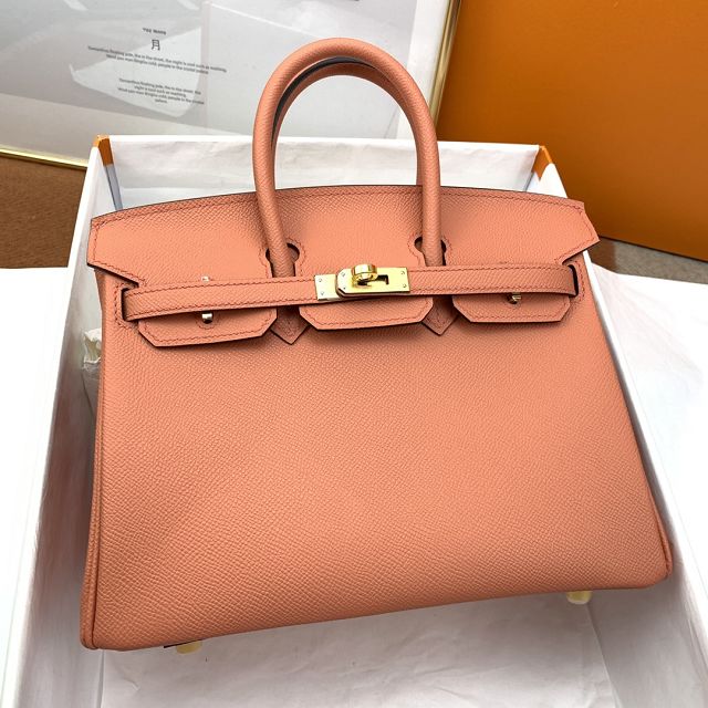 Hermes original epsom leather birkin 30 bag H30-3 crevette pink