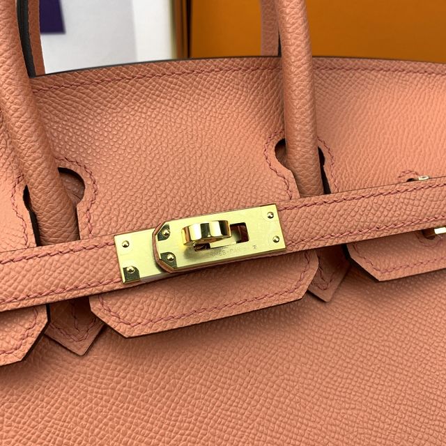Hermes original epsom leather birkin 30 bag H30-3 crevette pink